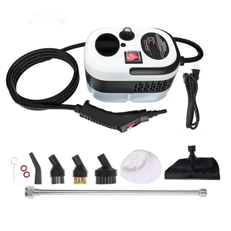 Father's Day Gifts Portable Handheld Steam Cleaner with 10 Accessories, Adjustable Levels, Fast Heat-Up Steamer for Kitchen, Bathroom, Tile & Car Cleaning | Efficient Grease Dirt Remover, All-in-One Steam Cleaner for Household & Auto Care