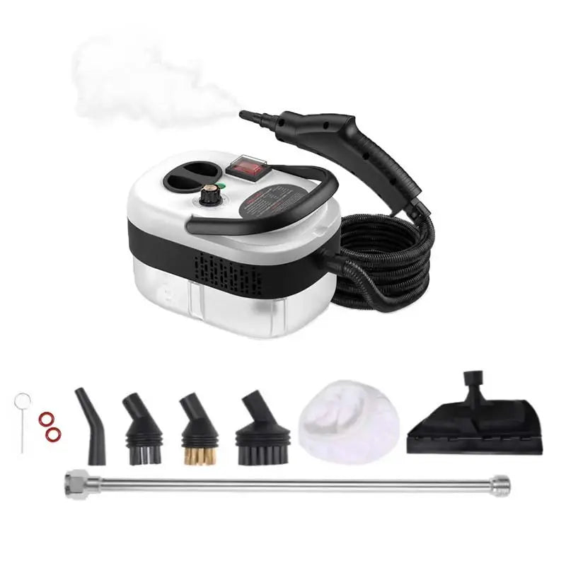 Father's Day Gifts Portable Handheld Steam Cleaner with 10 Accessories, Adjustable Levels, Fast Heat-Up Steamer for Kitchen, Bathroom, Tile & Car Cleaning | Efficient Grease Dirt Remover, All-in-One Steam Cleaner for Household & Auto Care