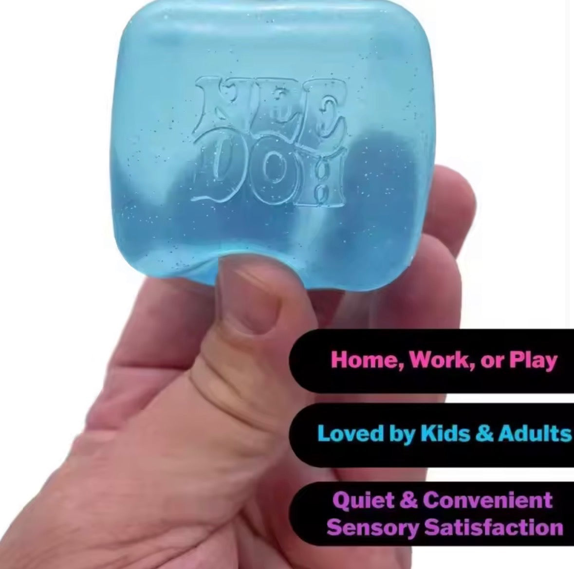 Needoh Nice Cube, Sensory Toys, Anti-Stress Blocks, Stress Relief Jigsaw, Pressure Relief, Souvenir for Kids