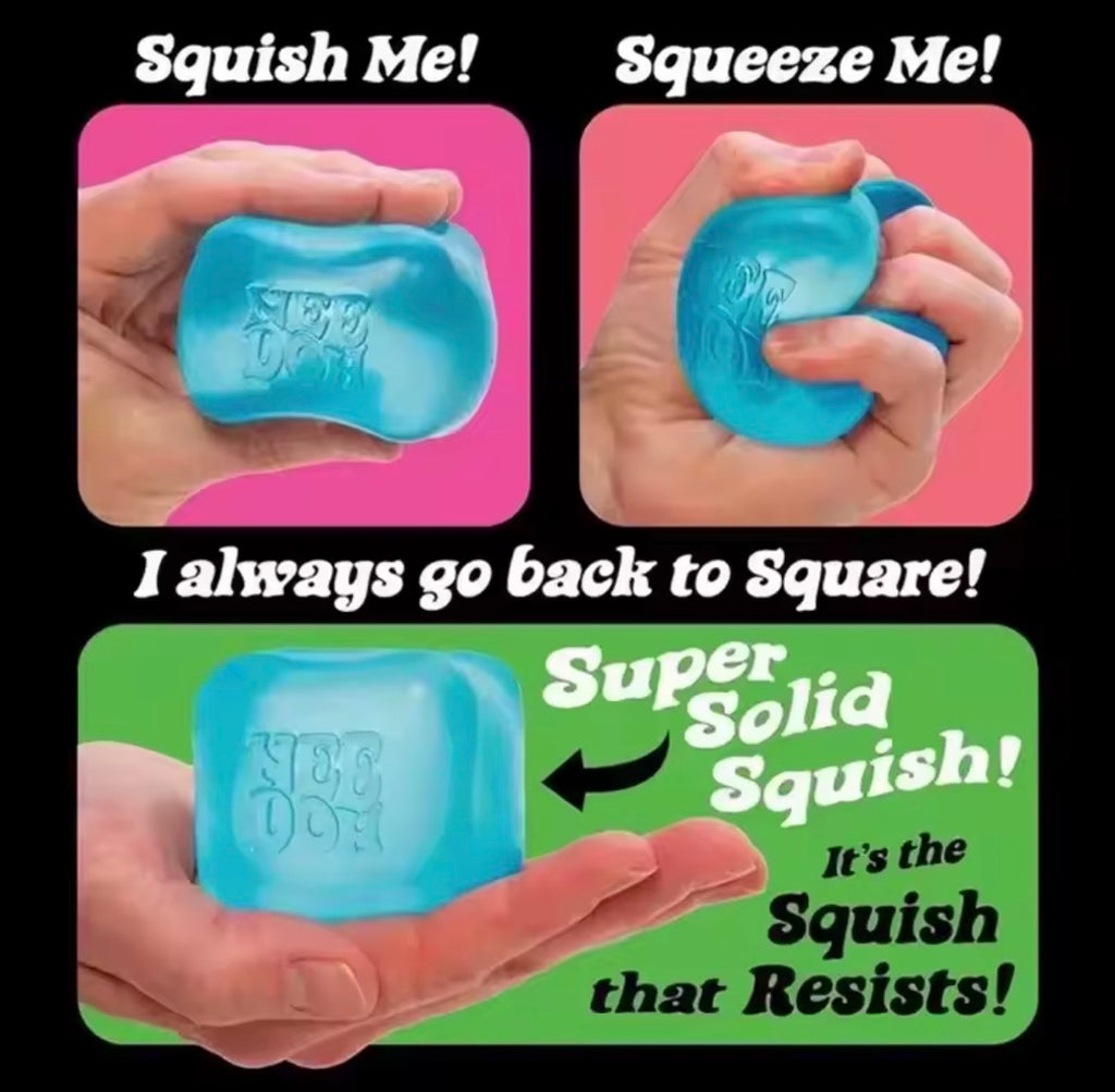 Needoh Nice Cube, Sensory Toys, Anti-Stress Blocks, Stress Relief Jigsaw, Pressure Relief, Souvenir for Kids