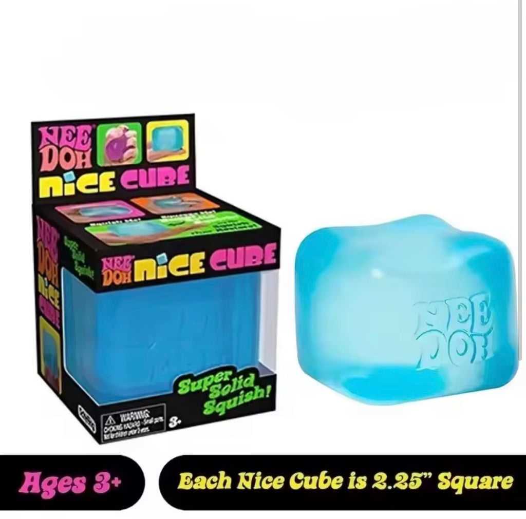 Needoh Nice Cube, Sensory Toys, Anti-Stress Blocks, Stress Relief Jigsaw, Pressure Relief, Souvenir for Kids