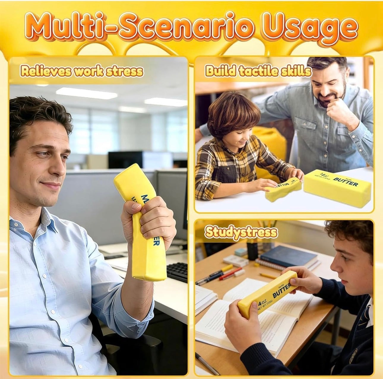 Butter Squishy Toy